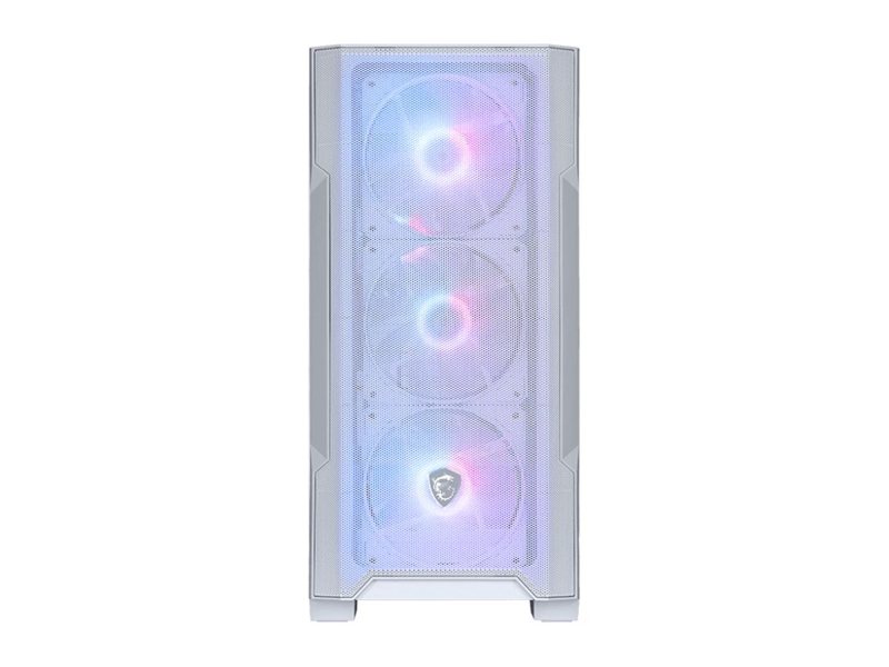 Корпус ПК без блока питания/ Case MSI MAG FORGE M100R, Mini-Tower, TG, 4x120mm ARGB, 2xUSB 2.0, 1xUSB 3.0, mATX, mITX White