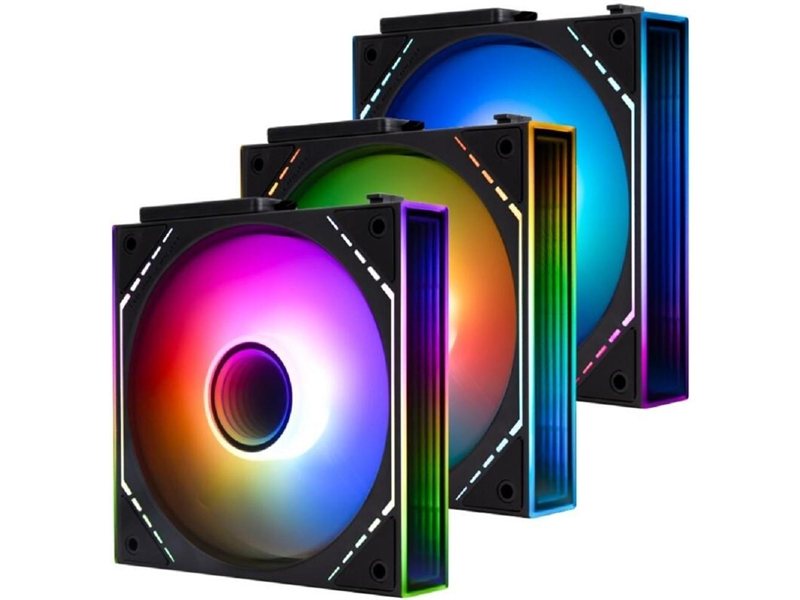 Thermalright Комплект вентиляторов (3 шт.) TL-M12QR-S X3 (Pack of 3) / Reverse / ARGB / 120mm PWM / TRTLM12QRS.3P