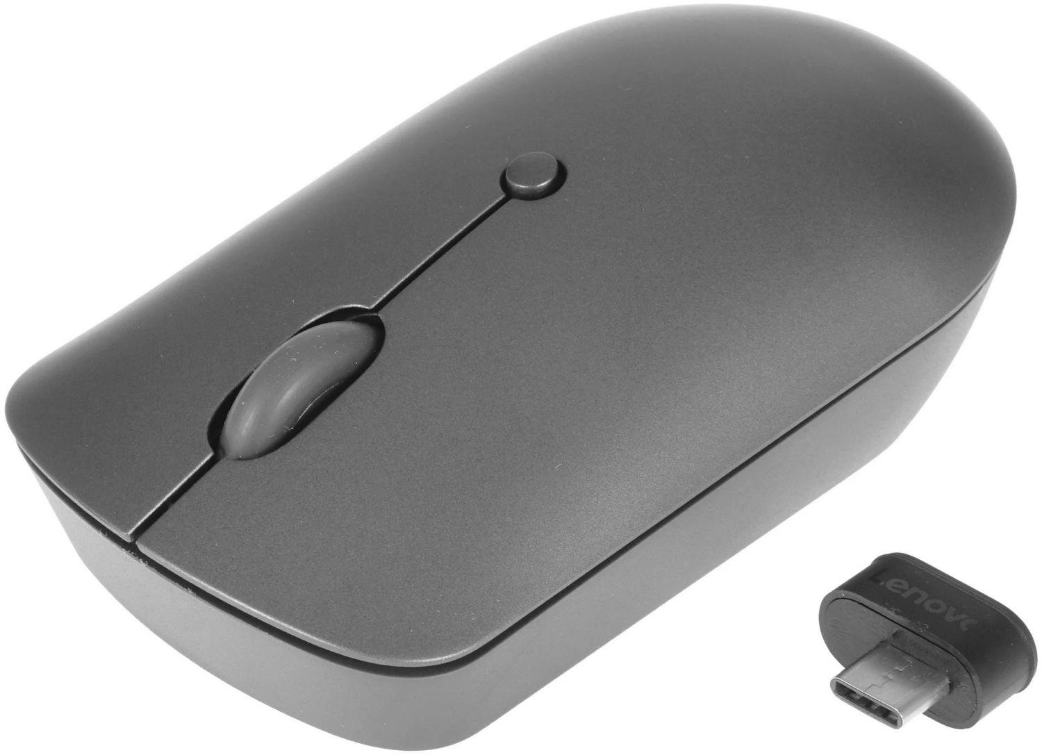 Мышь Lenovo 540 USB-C Wireless Compact темно-серый оптическая 2400dpi беспров. USB-C для ноутбука 3but (GY51D20867)