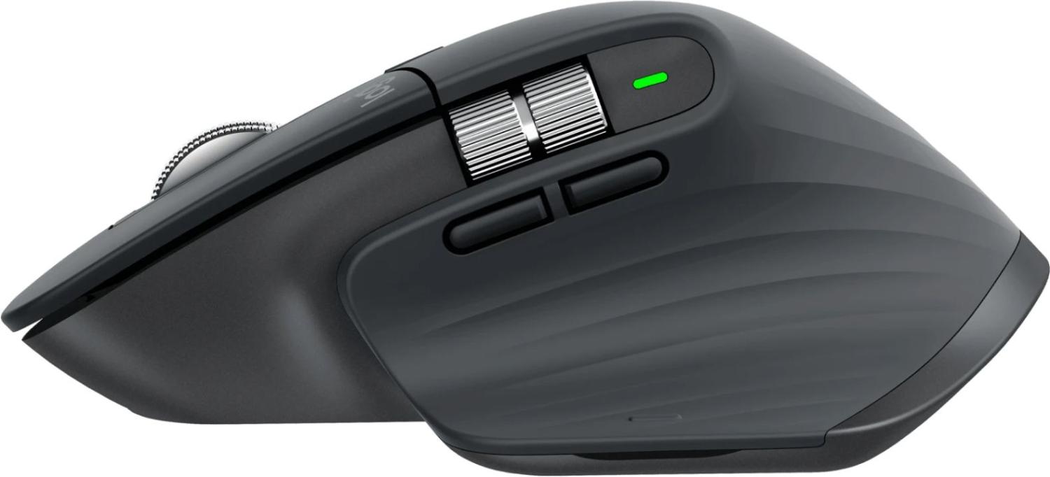 Мышь Logitech MX Master 3S графитовый оптическая 8000dpi беспров. BT/Radio USB 5but (910-006565)