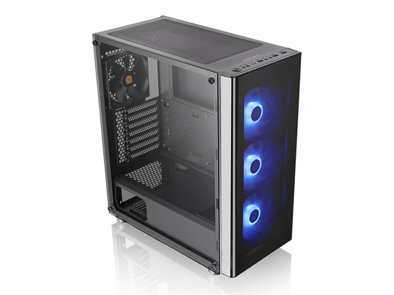 Корпус Thermaltake V200 TG RGB CA-1K8-00M1WN-01 Black/Win/SPCC/Tempered Glass*1/120mm RGB Fans*3 + 120mm Standard CA-1K8-00M1WN-01 Fan*1/MB Sync (874398)