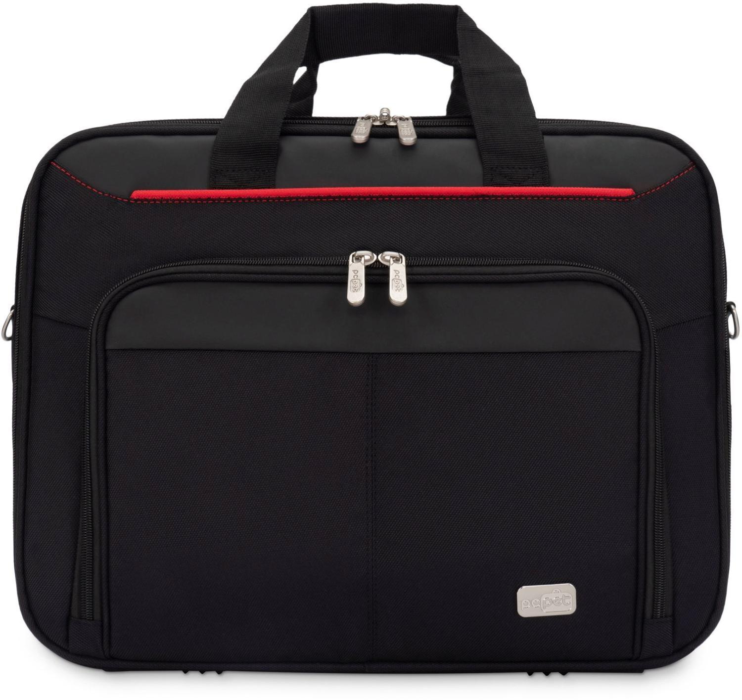 Сумка для ноутбука 15.6" PC Pet PCP-A9015BK черный/красный нейлон