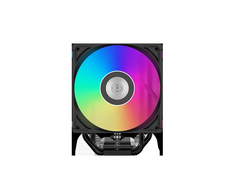 Кулер для процессора/ CPU Cooler PCCooler RT500 Digital ARGB BK (240W, 4-pin PWM, LED temp., 152mm, Al/Cu, 5x6mm, ARGB, 1x120mm, 73.32CFM, 34.9dBA, 2200RPM, S: 1851/1700/1200/115X, AM5/AM4, black)
