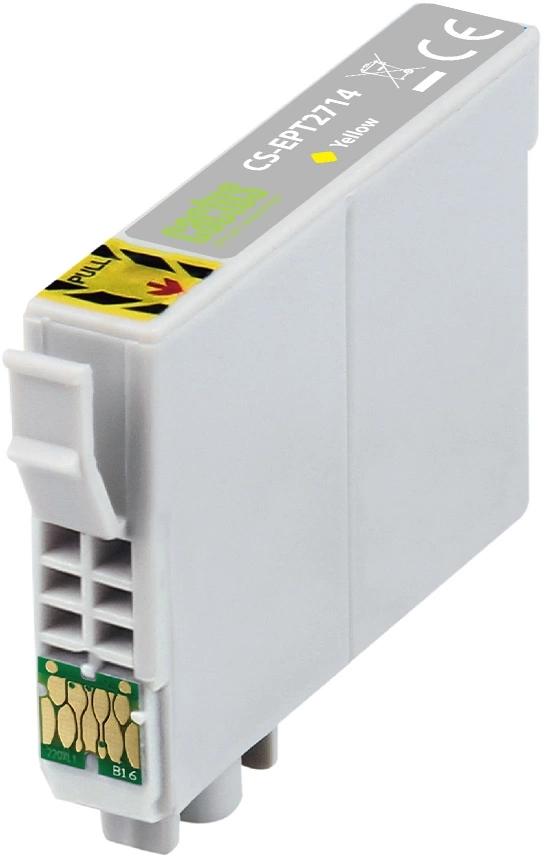 Картридж струйный Cactus CS-EPT2714 27XL желтый (17мл) для Epson WorkForce WF-3620/3640/7110/7210 с чипом
