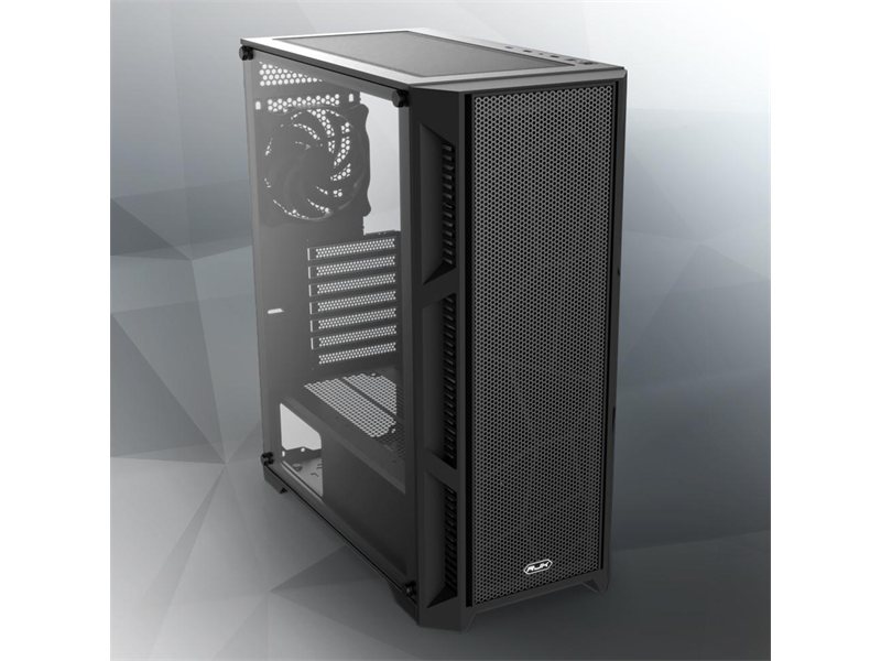 Корпус без блока питания/ Case Raijintek ARCADIA III, Midi-Tower, TG, 1x120mm, 1xUSB-A 3.0 + 2xUSB 2.0, ATX, mATX, mITX Black