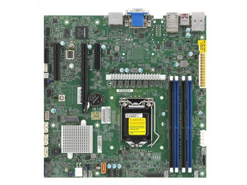 Supermicro MBD-X12SCZ-F-O {Soc-1200 iW480 mATX 4xDDR4 4xSATA3 SATA RAID Eth} BOX