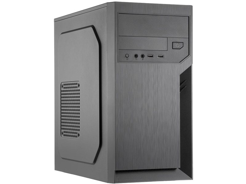 Корпус без блока питания/ Case Foxline FL-702, mATX, 1x5.25EXT, 1x3.5EXT, 2x3.5INT, 2xUSB2.0, HDA, w/o FAN, w/o PSU