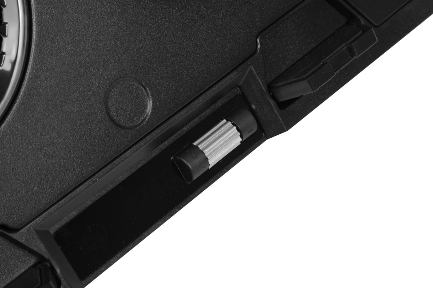 Подставка для ноутбука Digma D-NCP170-2x110RGB 18" 400x288x45мм 52дБ 2xUSB 2x 110ммFAN 1250г Fan-control металл/пластик черный