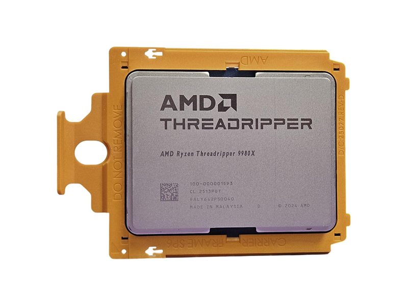 Центральный Процессор AMD RYZEN Threadripper 9980X OEM (Shimada Peak, 4nm, C64/T128, Base 3,2 GHz, Turbo 5,4 GHz, Without Graphics, L3 256MB, TDP 350W, sTR5)
