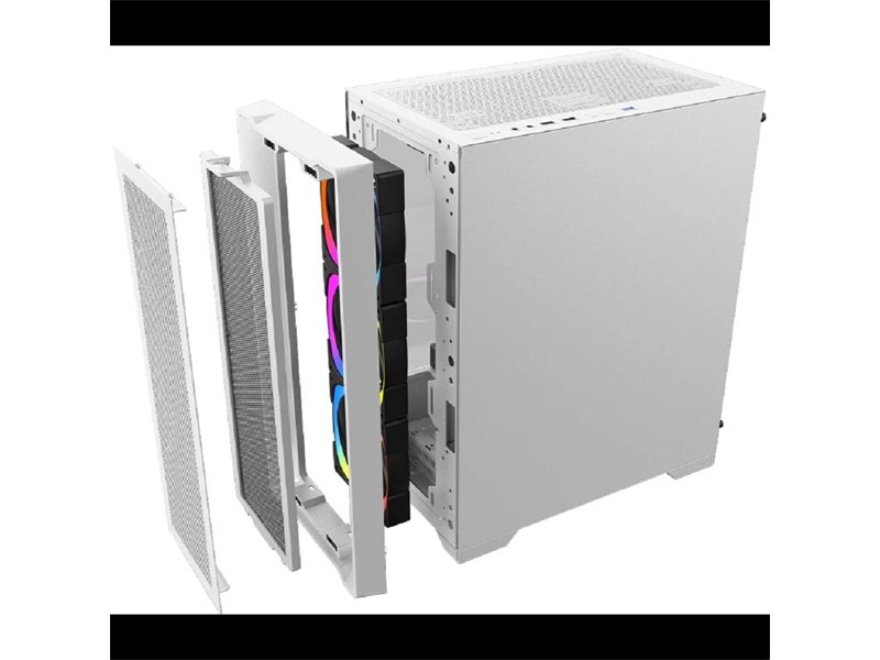 1STPLAYER TRILOBITE T4 MESH ARGB White / mATX / 4x120mm ARGB fans / T4-WH-4FS7-W