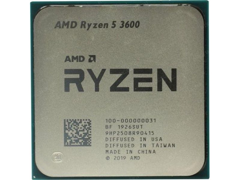 Процессор/ CPU AM4 AMD Ryzen 5 3600 (Matisse, 6C/12T, 3.6/4.2GHz, 32MB, 65W) OEM