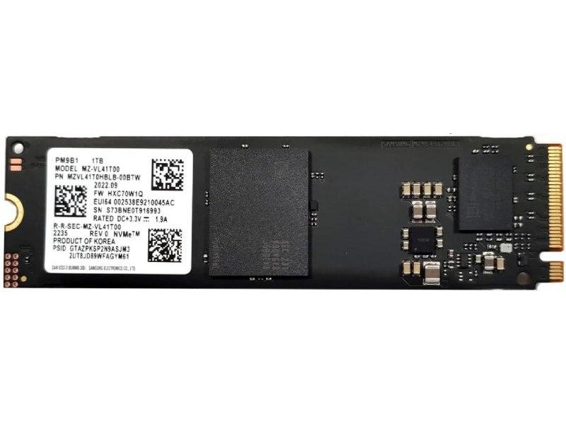 Samsung SSD PM9B1, 1024GB, M.2(22x80mm), NVMe, PCIe 4.0 x4, MZVL41T0HBLB-00B07