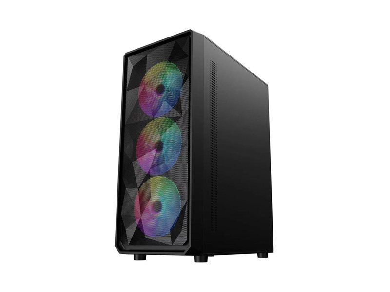1STPLAYER FD3 Black / ATX / 4x120mm LED fans inc. / FD3-BK-4F1