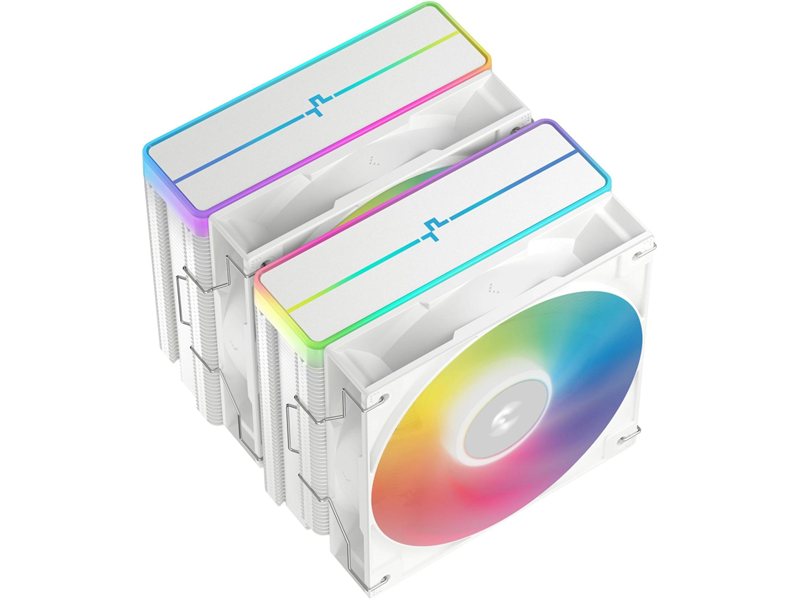 Устройство охлаждения(кулер) Deepcool AG620 Wh V2 ARGB Soc-AM5/AM4/1200/1700/1851 белый 4-pin 15-29.4dB Al+Cu 260W 1330gr Ret (R-AG620-WHAMMN-GJD)