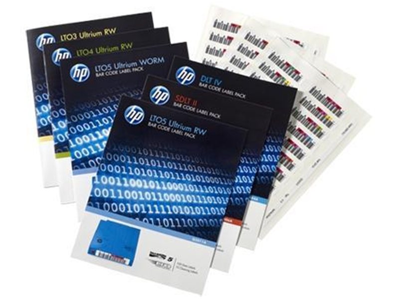 Набор наклеек HPE Ultrium6 6,25Tb bar code label pack (100 data + 10 cleaning) for C7976A (for libraries autoloaders)