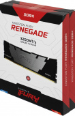 Память DDR4 4x32GB 3200MHz Kingston KF432C16RB2K4/128 Fury Renegade Black RTL Gaming PC4-25600 CL16 DIMM UDIMM 288-pin 1.35В kit dual rank с радиатором Ret
