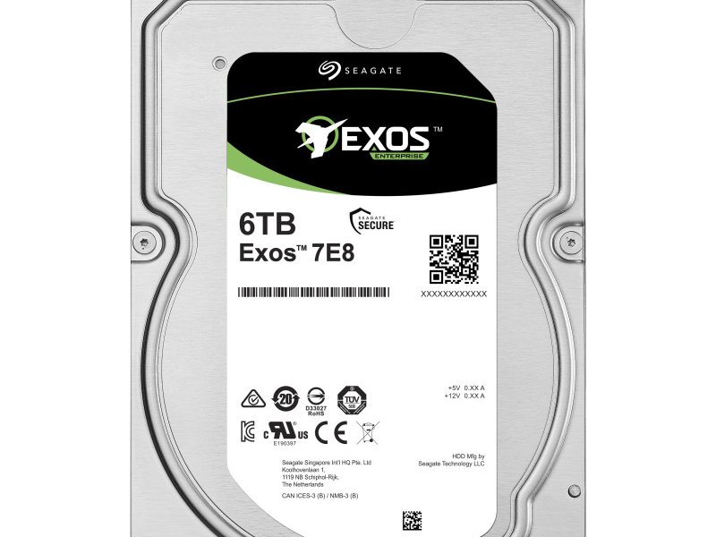 Жесткий диск HDD SAS Seagate 1Tb, ST1000NM001A, Exos 7E8, 7200 rpm, 256Mb buffer (analog ST1000NM0045), 1 year