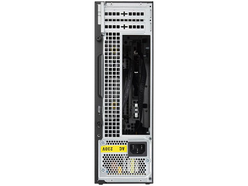 Корпус с блоком питания 250Вт./ Case Foxline mITX 250W TFX, 2xUSB3.0, Black/Black Trim, powercord