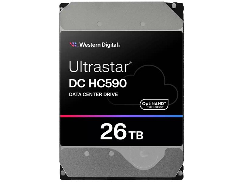 Жесткий диск серверный Western Digital 3.5" 26TB Ultrastar DC HC590 WUH722626AL5204 SAS 12Gb/s, 7200rpm, 512MB
