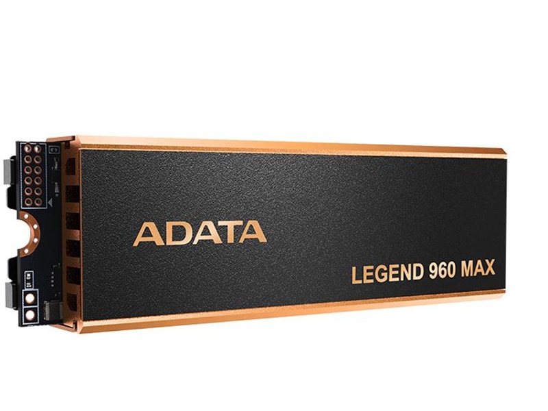 Твердотельный накопитель/ ADATA SSD LEGEND 960 MAX, 4000GB, M.2(22x80mm), NVMe 1.4, PCIe 4.0 x4, 3D NAND, R/W 7400/6800MB/s, IOPs 700 000/550 000, DRAM buffer 4000MB, TBW 3120, DWPD 0.43, with BIG Heat Spreader (5 лет)