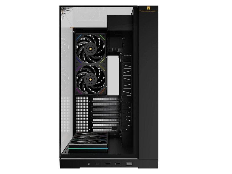Thermalright Корпус TR-A70 FanUB / Black / TG / TL-UB36R+TL-UB24 PWM Fans / USB TYPE-C / ATX / TRA70FUBB