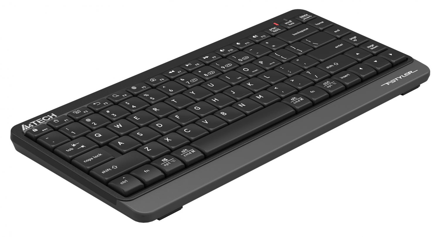 Клавиатура A4Tech FBK11 черный/серый USB беспроводная BT/Radio slim (FBK11 GREY)
