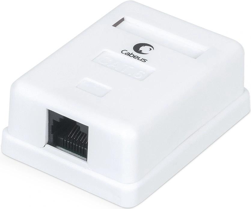 Розетка Cabeus WS-8P8C-CAT.6-1 комп. RJ45 кат.6 бронз.