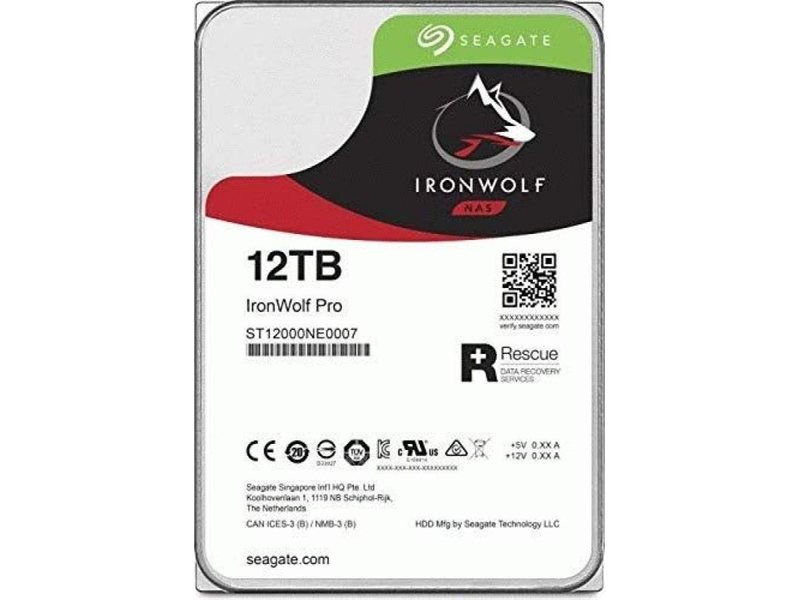 Жесткий диск/ RECERTIFIED HDD Seagate SATA3 12Tb IronWolf Pro NAS 7200 256Mb 1 year warranty RECERTIFIED
