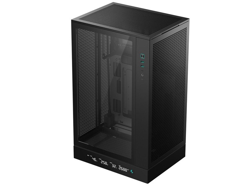 корпус Deepcool CH270 DIGITAL без БП, черный, MICRO ATX/MINI-ITX (R-CH270-BKNDM0-G-1)