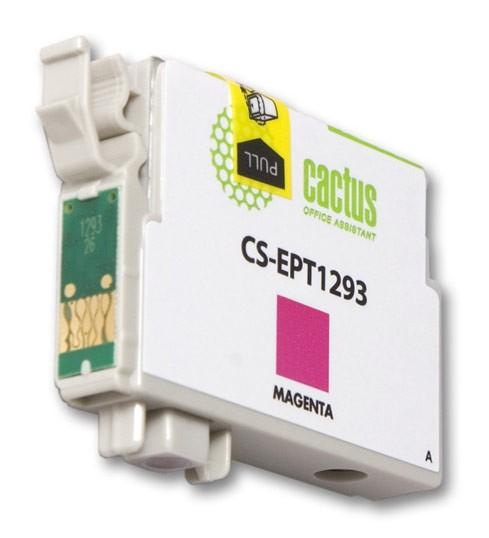 Картридж струйный Cactus CS-EPT1293 T1293 пурпурный (10мл) для Epson B42/BX305/BX305F/BX320/BX525/BX625/SX420/SX425/SX525/SX622 с чипом