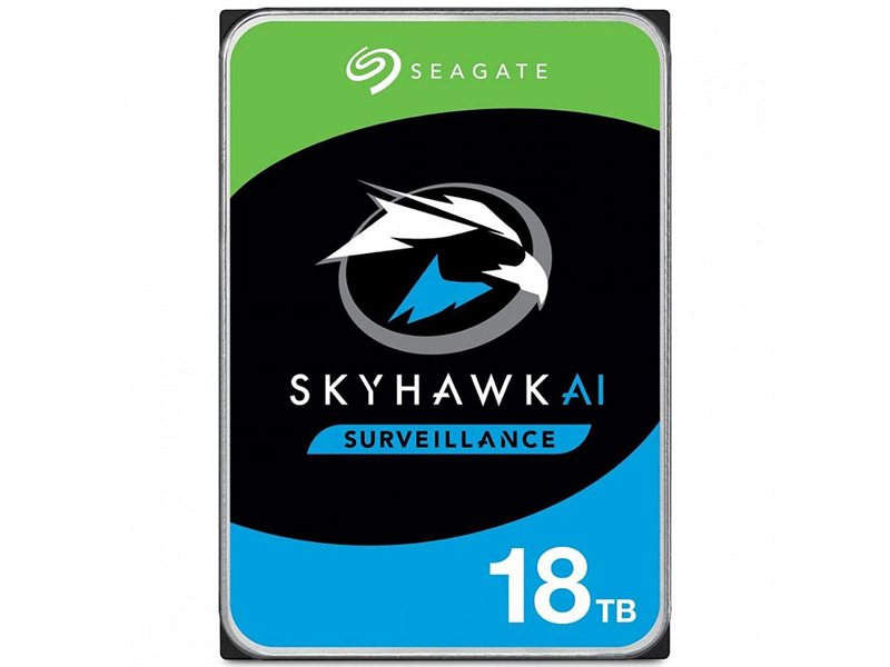 Жесткий диск/ RECERTIFIED HDD Seagate SATA 6Gb/s 18Tb SkyHawk AI 7200 256Mb 1 year warranty (Used HDD 12 000–14 000 operational hours) RECERTIFIED