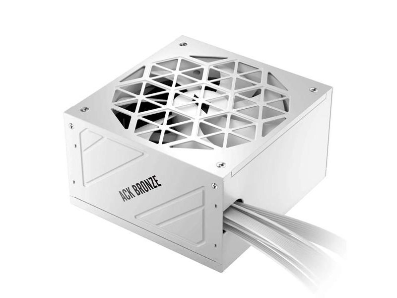 Блок питания 1STPLAYER ACK BRONZE 850W White / ATX 3.1, PCIe 5.1, APFC, 80 PLUS Bronze, Double Forward, full Teapo caps, 140mm fan, non-modular / HA-850AA2-WH