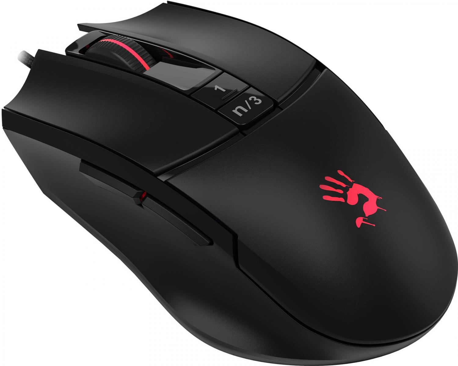 Мышь A4Tech Bloody L65 Max черный оптическая 12000dpi USB 6but (L65 MAX/STONE BLACK)