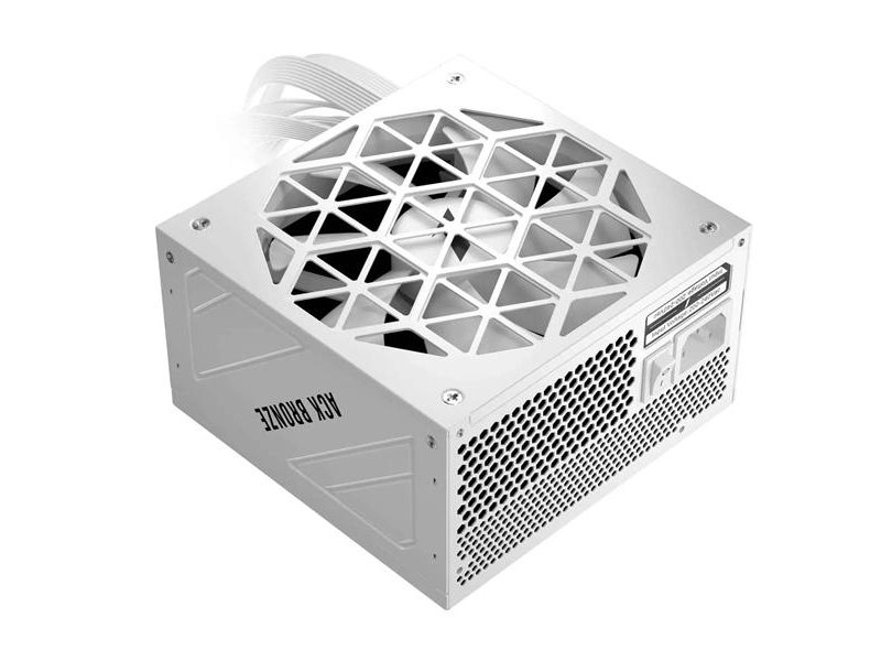 Блок питания 1STPLAYER ACK BRONZE 850W White / ATX 3.1, PCIe 5.1, APFC, 80 PLUS Bronze, Double Forward, full Teapo caps, 140mm fan, non-modular / HA-850AA2-WH