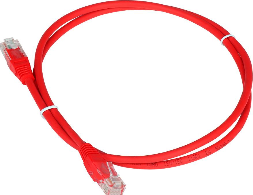 Патч-корд Lanmaster TWT-45-45-1.5-RD UTP RJ-45 вил.-вилка RJ-45 кат.5E 1.5м красный ПВХ