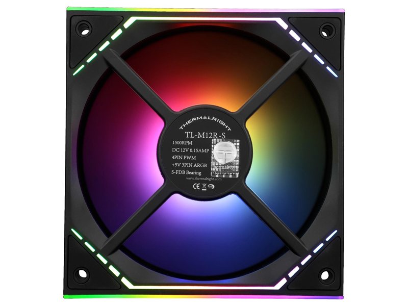 Thermalright Вентилятор TL-M12R-S / Reverse / ARGB / 120mm PWM / TRTLM12RS