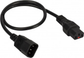 Шнур питания Lanmaster LAN-PP13L/14-1.5-BK C13-С14 проводник.:3x0.75мм2 1.5м 220В 10А черный