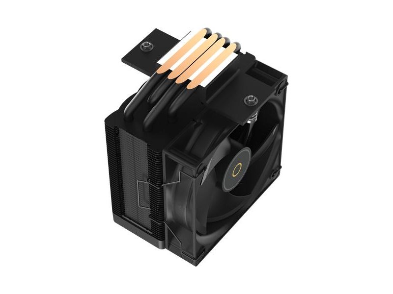 Кулер для процессора/ CPU Cooler Ocypus Gamma A40 BK (200W, 4-pin PWM, 133mm, Al/Cu, 4x6mm, 1x100mm, 41CFM, 29.5dBA, 2400RPM, S: 1851/1700/1200/115X, AM5/AM4, black)