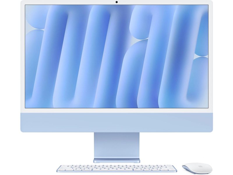 Моноблок Apple iMac A3137 24" 4.5K M4 10 core (4) 16Gb SSD512Gb 10 core GPU macOS WiFi BT 143W клавиатура мышь Cam синий 4480x2520