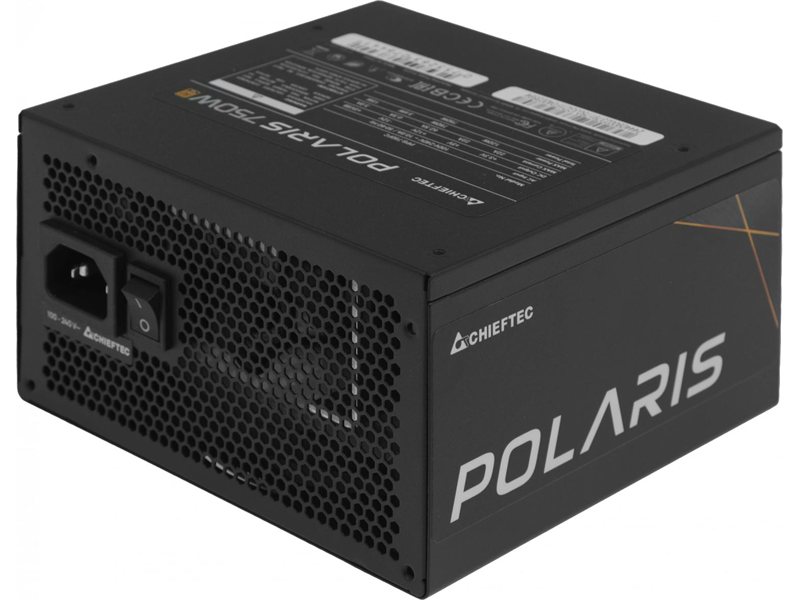 Блок питания Chieftec ATX 750W Polaris PPS-750FC 80+ gold 24pin APFC 120mm fan 8xSATA Cab Manag RTL