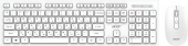 Клавиатура + мышь Acer OCC503 клав:белый мышь:белый USB беспроводная slim Multimedia (ZL.ACC11.00L)