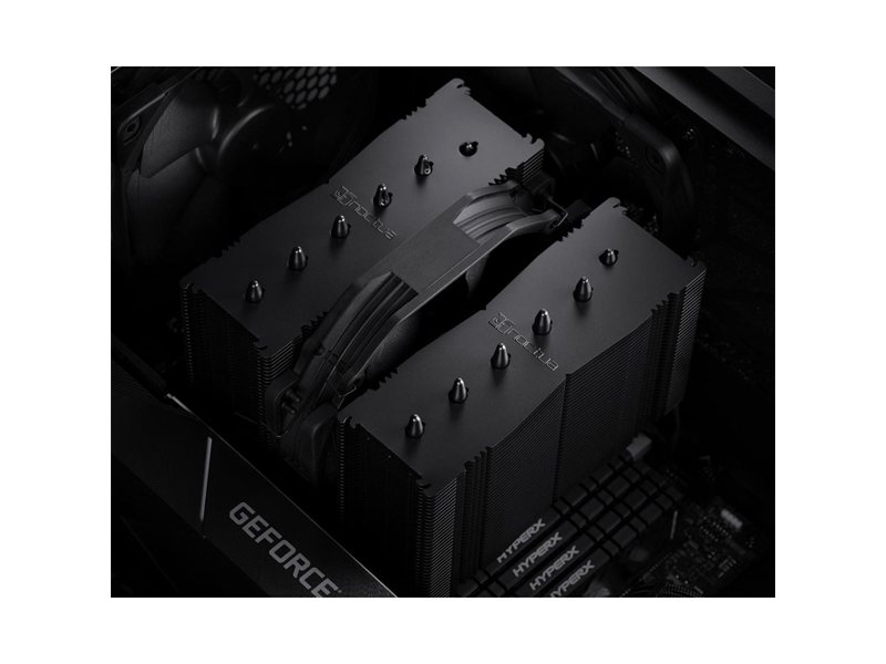 Кулер для процессора/ CPU Cooler Noctua NH-D15S chromax.black (167W, 4-pin PWM, 160mm, Al/Cu, 6x6mm, 1x150x140x25mm, 82.5CFM, 24.6dBA, 1500RPM, S: 1851/1700/1200/115X, AM5/AM4, Black)