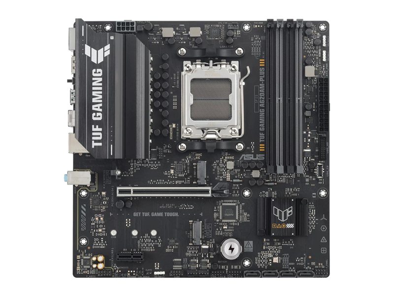 Материнская плата ASUS TUF GAMING A620AM-PLUS AM5 mATX 4xDDR5 PCIEx16 PCIEx1 2xM.2 2xDP HDMI 2.5GLAN