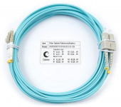 Патч-корд Cabeus FOP-50-LC-SC-5M 2x50/125 OM3 LC дуплекс-SC дуплекс 5м LSZH бирюзовый