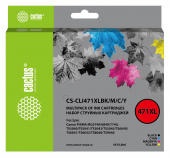 Картридж струйный Cactus CS-CLI471XLBK/M/C/Y CLI-471XL фото черный/голубой/пурпурный/желтый набор (43.2мл) для Canon TS5040/MG5740/MG6840/MG7740 с чипом