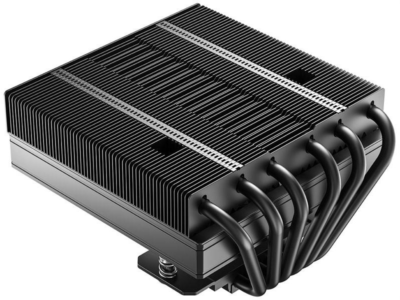 Кулер для процессора ID-COOLING IS-77-XT BLACK LGA1851/1700/1200/115X/AM5/AM4 низкопрофильный высота 77mm (18шт/кор, TDP 150W, PWM, 6 тепл.трубок + медная база, FAN 120mm) BOX