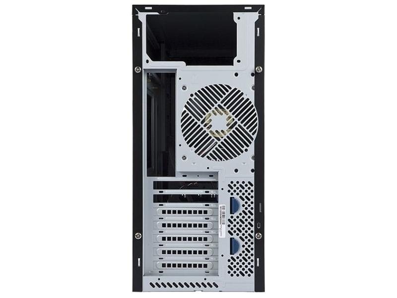 Корпус серверный Midi Tower InWin PE689 Black USB3.0*2+A(HD)+fron fan 120mm*1+rear fan 120mm*1+ 2*2SATA+1*1SATA+Intrusion Switch/ holes for SL20” ATX RACKMOUNT*(без блока питания)