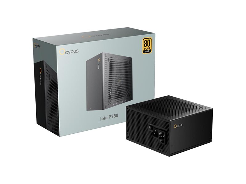 Блок питания ПК/ Power Supply Ocypus Iota P750, Model P750-GF, 750W 80+ Gold (ATX, 3.1, Full modular, 1x24(20+4)pin, 2xCPU 8(4+4)pin, 3xPCIe*2 8(6+2)pin, 1x12V-2x6, 8xSATA3 , Active, 120x120mm, 150x140x86mm, APFC, black)