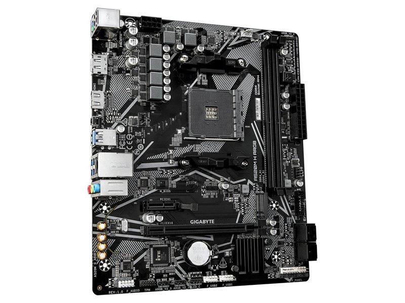 Материнская плата Gigabyte A520M H ARGB A520, AM4, 2*DDR4, 1*PCIEx16, 1*PCIEx1, 1*M.2, 6*USB3.2Gen1, 6*USB2.0, 4*SATA3.0, 1G, DP, HDMI, M-ATX, RTL