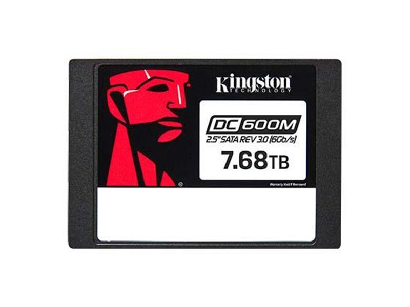 Твердотельный накопитель Kingston Enterprise SSD 7,68TB DC600M 2.5" SATA 3 R560/W530MB/s 3D TLC MTBF 2M 94 000/34 000 IOPS 14016TBW 1 Year Warrаnty